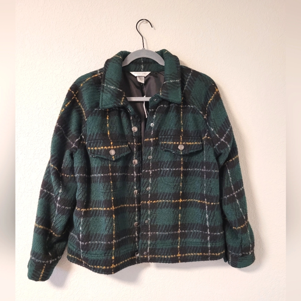 Christopher & Banks Plaid Jacket PL